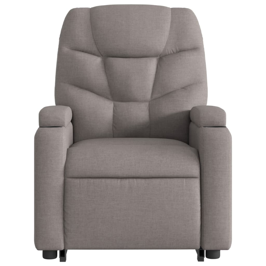 Fauteuil inclinable taupe tissu