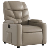 Fauteuil inclinable électrique Cappuccino Similicuir