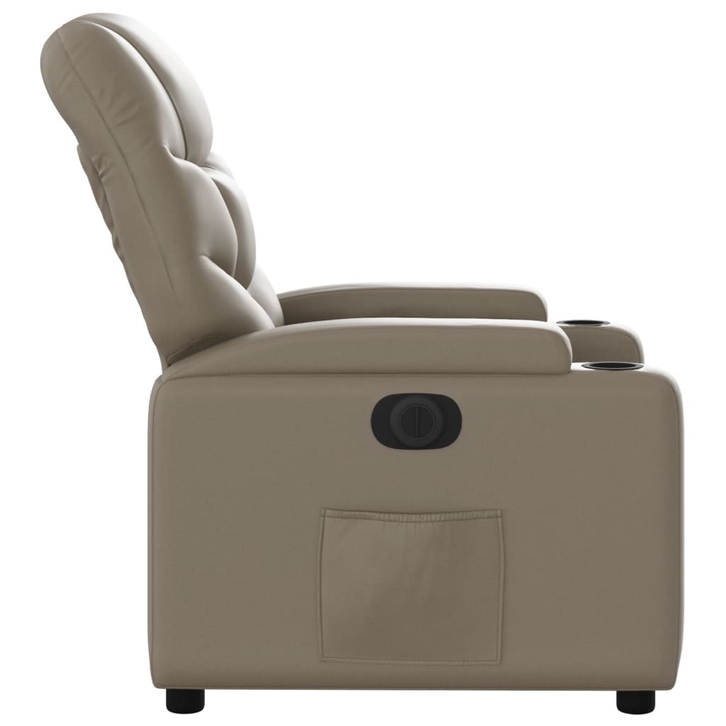 Fauteuil inclinable électrique Cappuccino Similicuir