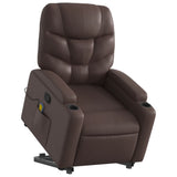 Fauteuil inclinable de massage Marron Similicuir