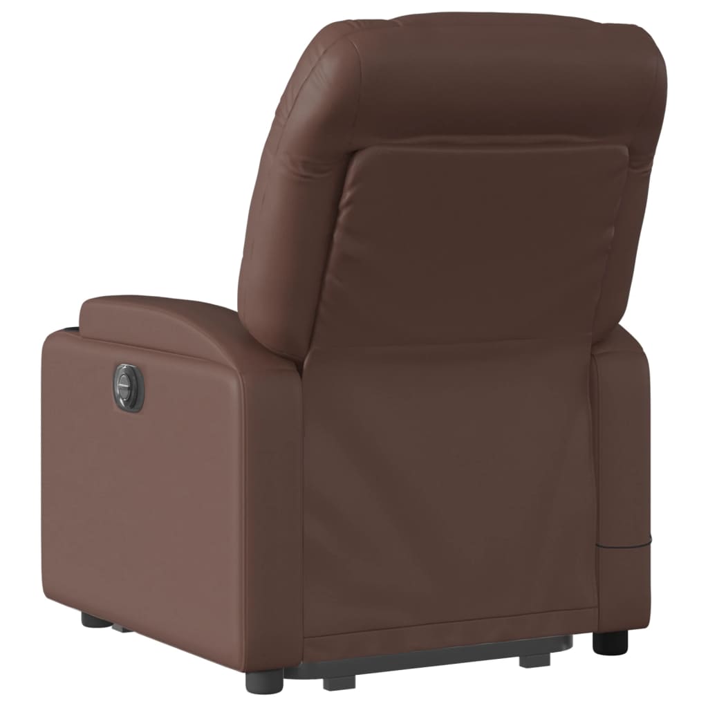 Fauteuil inclinable de massage Marron Similicuir