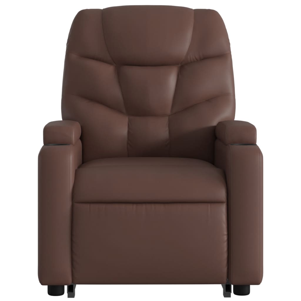 Fauteuil inclinable de massage Marron Similicuir