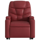 Fauteuil inclinable de massage Rouge bordeaux Similicuir