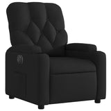 Fauteuil inclinable électrique Noir Tissu