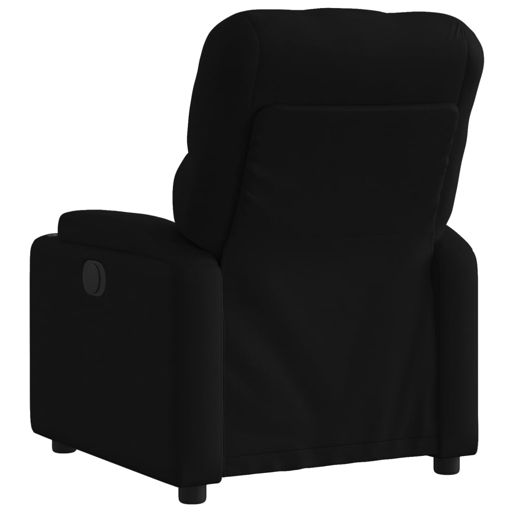 Fauteuil inclinable électrique Noir Tissu