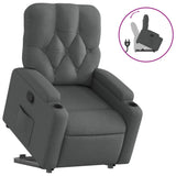 Fauteuil inclinable Gris foncé Tissu