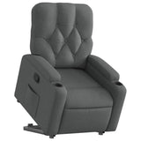 Fauteuil inclinable Gris foncé Tissu