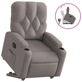 Fauteuil inclinable taupe tissu