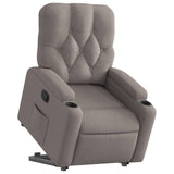 Fauteuil inclinable taupe tissu