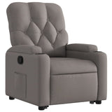 Fauteuil inclinable taupe tissu