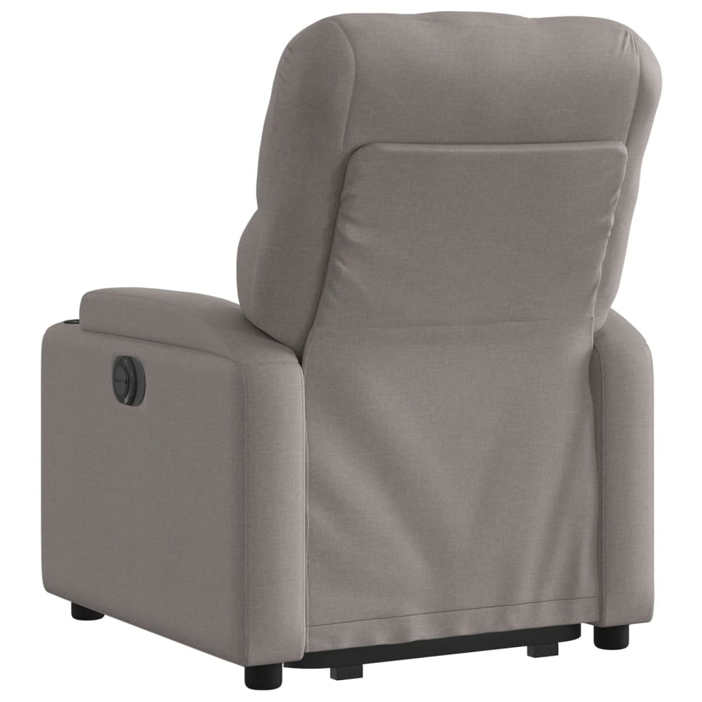 Fauteuil inclinable taupe tissu