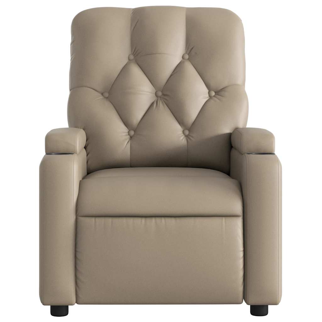 Fauteuil inclinable électrique Cappuccino Similicuir