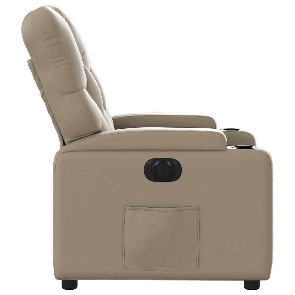 Fauteuil inclinable électrique Cappuccino Similicuir