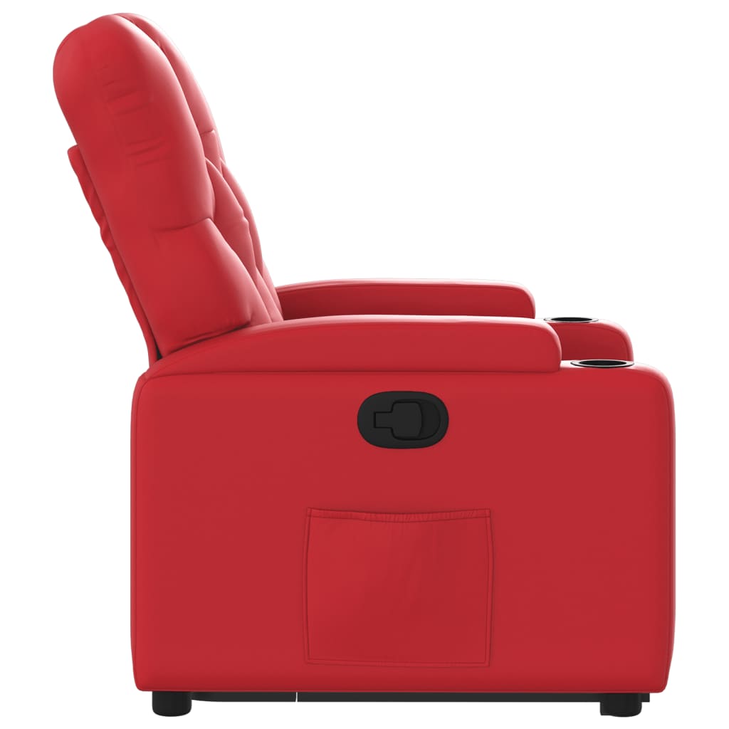 Fauteuil inclinable Rouge Similicuir