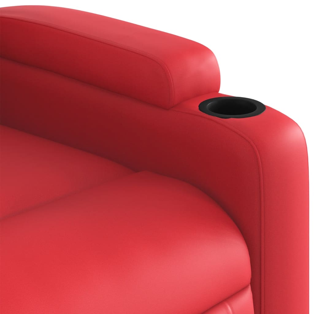 Fauteuil inclinable Rouge Similicuir