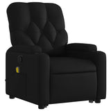 Fauteuil inclinable de massage Noir Similicuir