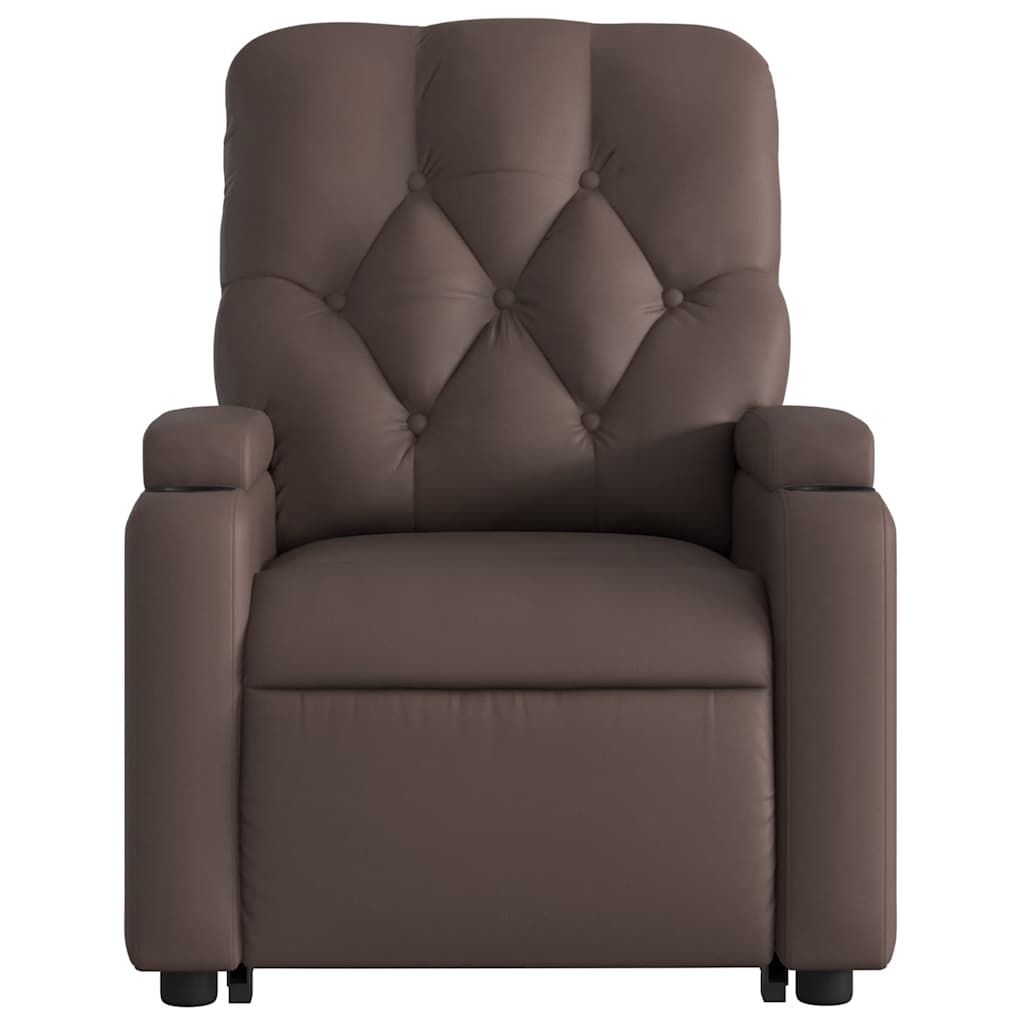 Fauteuil inclinable de massage Marron Similicuir