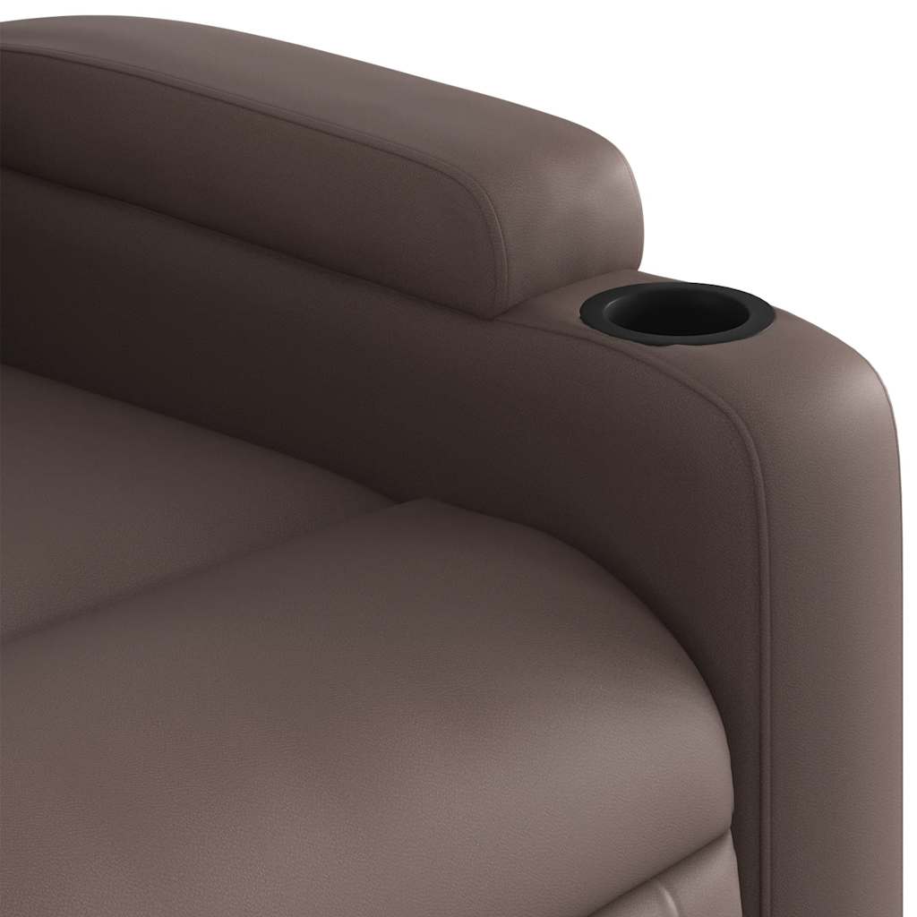 Fauteuil inclinable de massage Marron Similicuir