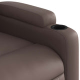 Fauteuil inclinable de massage Marron Similicuir