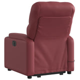 Fauteuil inclinable de massage Rouge bordeaux Similicuir