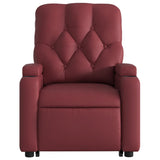 Fauteuil inclinable de massage Rouge bordeaux Similicuir