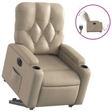 Fauteuil inclinable électrique cappuccino similicuir