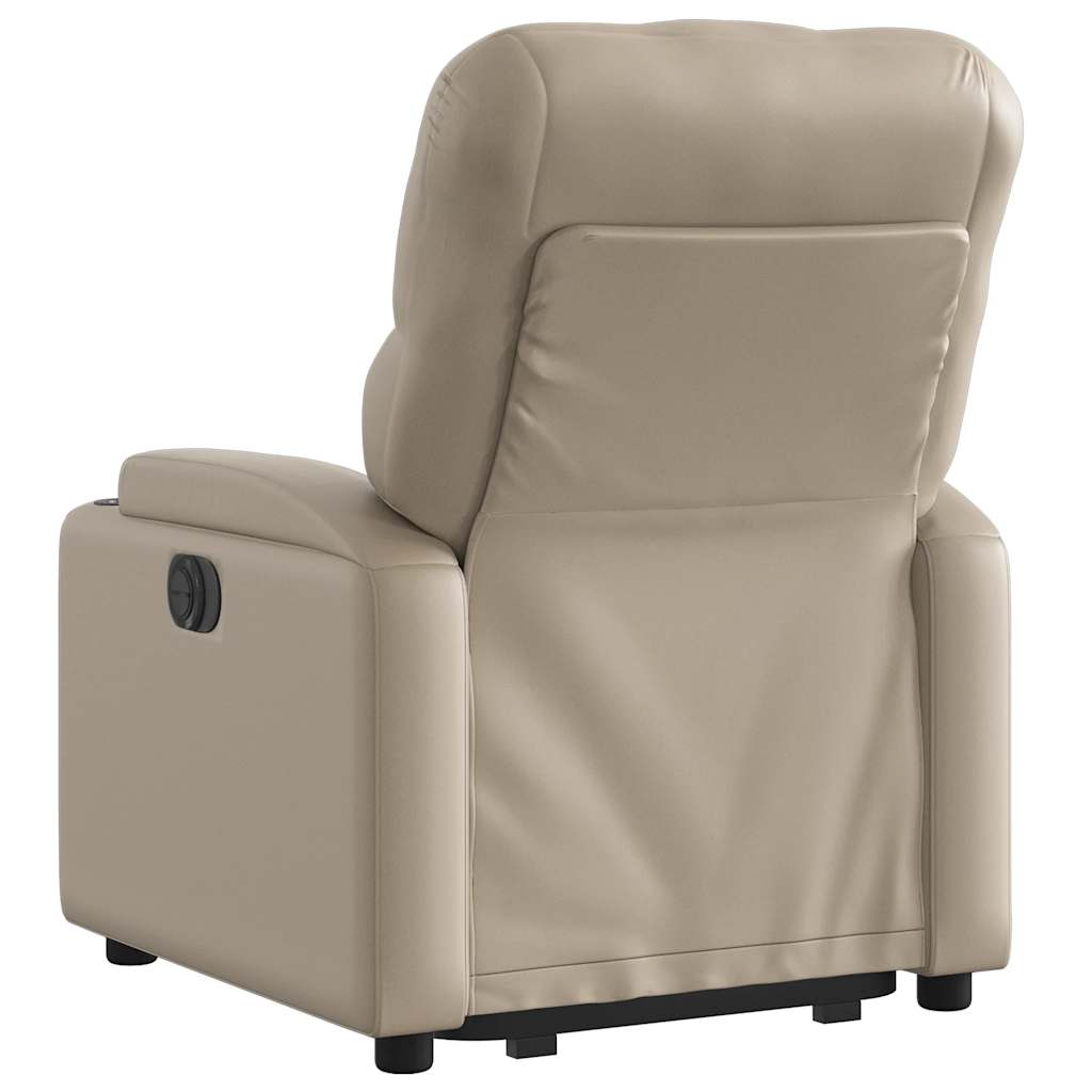 Fauteuil inclinable électrique cappuccino similicuir