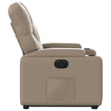 Fauteuil inclinable électrique cappuccino similicuir