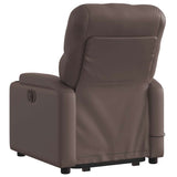 Fauteuil inclinable de massage électrique marron similicuir