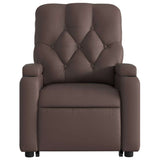 Fauteuil inclinable de massage électrique marron similicuir