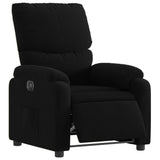 Fauteuil inclinable électrique Noir Tissu