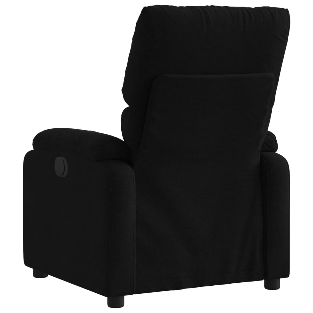 Fauteuil inclinable électrique Noir Tissu