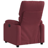 Fauteuil inclinable électrique Rouge bordeaux Tissu