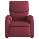 Fauteuil inclinable électrique Rouge bordeaux Tissu