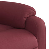 Fauteuil inclinable électrique Rouge bordeaux Tissu