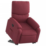 Fauteuil inclinable rouge bordeaux tissu