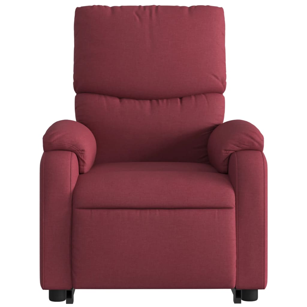 Fauteuil inclinable rouge bordeaux tissu