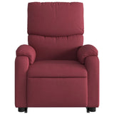 Fauteuil inclinable rouge bordeaux tissu