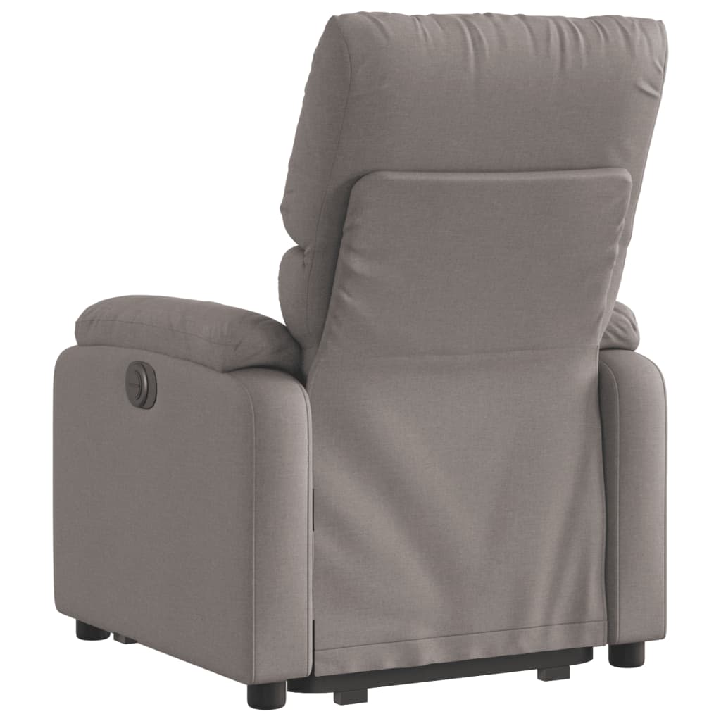 Fauteuil inclinable taupe tissu