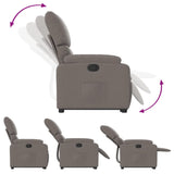 Fauteuil inclinable taupe tissu