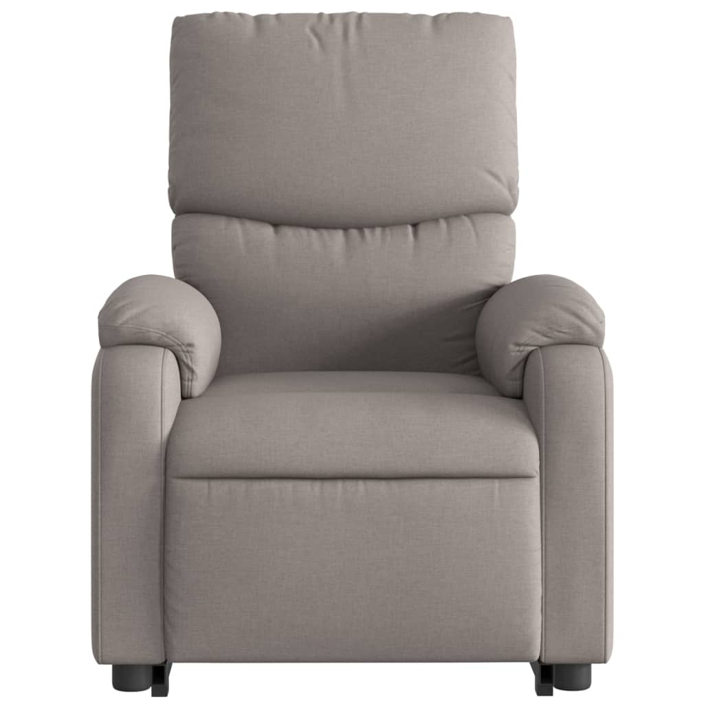 Fauteuil inclinable taupe tissu