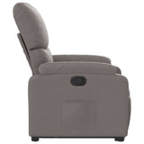 Fauteuil inclinable taupe tissu