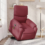 Fauteuil inclinable de massage Rouge bordeaux Tissu