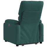 Fauteuil inclinable de massage Vert foncé Tissu