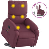 Fauteuil inclinable de massage Violet Tissu