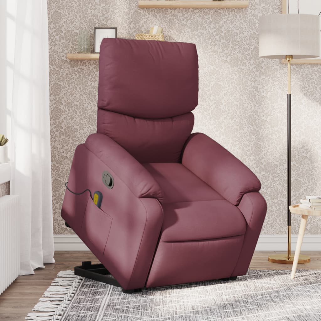 Fauteuil inclinable de massage Violet Tissu