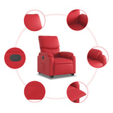 Fauteuil inclinable Rouge Similicuir