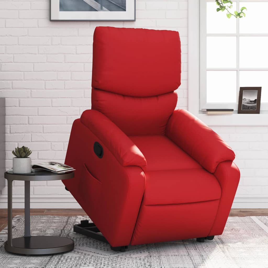 Fauteuil inclinable Rouge Similicuir