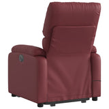 Fauteuil inclinable de massage Rouge bordeaux Similicuir