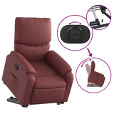 Fauteuil inclinable de massage Rouge bordeaux Similicuir